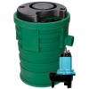 imageLittle Giant 10SP2V2D Pit Plus SR Sewage Basin System with 115Volt 12 HP 7200 GPH 10SCCIM Sewage Pump ECM switch and 20Ft Cord GreenBlueBlack 51168520x30  10SCCIM  Float  No Alarm  2 Vent