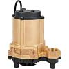 imageLittle Giant 6ECCBM 115 Volt 13 HP 3180 GPH Manual No Switch Epoxy Impregnated Cast Bronze SumpEffluent Pump for SaltyBriny Water Conditions 20Ft Cord Bronze 506812