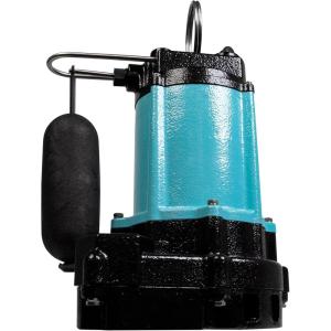 imageLittle Giant 10ECHCIARF 115Volt 12 HP 3600 GPH Automatic Submersible Cast Iron High Head Effluent Pump with Piggyback Float Switch and 30Ft Cord Blue 511622Integral Float Switch  20 Cord