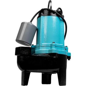 imageLittle Giant 10SCCIM 208230Volt 7200 GPH 12 HP Manual Cast Iron SewageEffluent Pump No Switch with 2inch FNPT Discharge and 20Ft Cord Blue 511438115V  2  20 Cord  Float Switch
