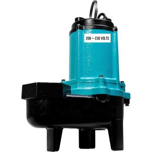 imageLittle Giant 10SCCIM 208230Volt 7200 GPH 12 HP Manual Cast Iron SewageEffluent Pump No Switch with 2inch FNPT Discharge and 20Ft Cord Blue 511438208230V  3  20 Cord  No Switch