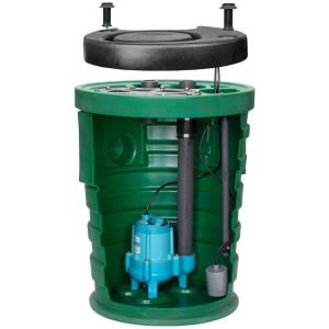 imageLittle Giant 10SP2V2D Pit Plus SR Sewage Basin System with 115Volt 12 HP 7200 GPH 10SCCIM Sewage Pump ECM switch and 20Ft Cord GreenBlueBlack 51168520x30  9SCCIM  Float  No Alarm  2 Vent