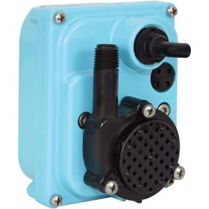 imageLittle Giant 1MA 115 Volt 170 GPH Direct Drive Small Submersible Aluminum Water Transfer or Circulation Pump for Industrial Commercial or Home use with 6Ft Cord Blue 521203