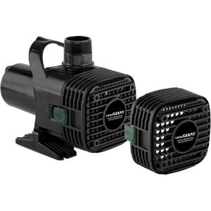 imageLittle Giant 566724 1295GPH Wet Rotor Pump with 20Ft Cord for ponds up to 1200 Gallons Black F1012005000 GPH