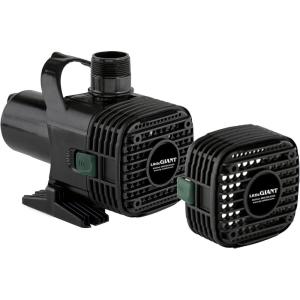 imageLittle Giant 566724 1295GPH Wet Rotor Pump with 20Ft Cord for ponds up to 1200 Gallons Black F1012005500 GPH