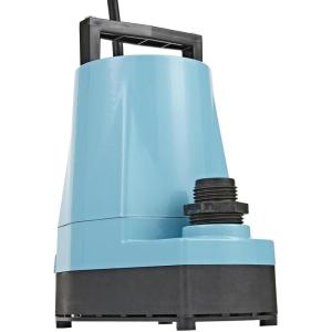 imageLittle Giant 5ASPLL 115Volt 16 HP 1500 GPH Automatic Aluminum Utility Pump with LowLevel Piggyback Diaphragm Switch 18Ft Cord Blue 50571718Ft Cord  Blue  505960