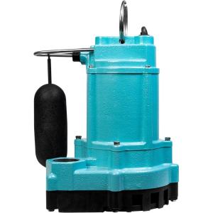 imageLittle Giant 9ECCIASFS 115 Volt 410 HP 4200 GPH Automatic Cast Iron SumpEffluent Pump with Integral Snap Action Switch and 30Ft Cord Blue 509804Automatic SnapAction  115V  30 cord