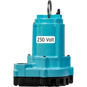 imageLittle Giant 9ECCIASFS 115 Volt 410 HP 4200 GPH Automatic Cast Iron SumpEffluent Pump with Integral Snap Action Switch and 30Ft Cord Blue 509804Manual  208230V  20 cord