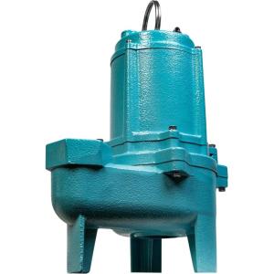 imageLittle Giant 9SCCIM 115 Volt 410 HP 6000 GPH Manual EpoxyCoated Cast Iron Submersible Sewage Pump 20Ft Cord Blue 509413Manual No Switch
