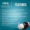 imageLittle Giant 115 Volt 112 HP 750 GPH 3MDSC NonSubmersible Magnetic Drive Pump for SemiCorrosive Chemicals 6Foot Cord with Plug BlackWhite 581503115 Volt  750 GPH  6ft Cord with Plug
