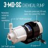 imageLittle Giant 115 Volt 112 HP 750 GPH 3MDSC NonSubmersible Magnetic Drive Pump for SemiCorrosive Chemicals 6Foot Cord with Plug BlackWhite 581503115 Volt  750 GPH  6ft Cord with Plug