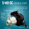 imageLittle Giant 115 Volt 112 HP 750 GPH 3MDSC NonSubmersible Magnetic Drive Pump for SemiCorrosive Chemicals 6Foot Cord with Plug BlackWhite 581503115 Volt  1050 GPH  6ft Cord with Plug
