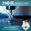 imageLittle Giant 115 Volt 112 HP 750 GPH 3MDSC NonSubmersible Magnetic Drive Pump for SemiCorrosive Chemicals 6Foot Cord with Plug BlackWhite 581503115 Volt  750 GPH  6ft Cord with Plug