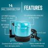 imageLittle Giant 1AT 115Volt 1200 HP 170 GPH Small Submersible Permanently Oiled Pump for Fountains Water Displays and Air Conditioners 10Foot Cord Blue 500286Pump