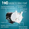 imageLittle Giant 1MD 115Volt 170 HP 180 GPH Magnetic Drive Mildly Corrosive Chemical Transfer Pump 6Foot Power Cord BlackWhite 589002