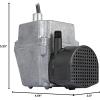 imageLittle Giant 2ENYS 115 Volt 140 HP 300 GPH Cast Aluminum Submersible Parts Washer Pump for Unheated Stoddard Solvent or Deodorized Kerosene with 6Ft Power Cord Plugless Grey 502020