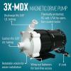 imageLittle Giant 3XMDX 115Volt 150 HP 348 GPH Magnetic Drive Mildly Corrosive Chemical Transfer Pump 6Foot Power Cord BlackWhite 581030