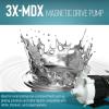 imageLittle Giant 3XMDX 115Volt 150 HP 348 GPH Magnetic Drive Mildly Corrosive Chemical Transfer Pump 6Foot Power Cord BlackWhite 581030
