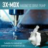 imageLittle Giant 3XMDX 115Volt 150 HP 348 GPH Magnetic Drive Mildly Corrosive Chemical Transfer Pump 6Foot Power Cord BlackWhite 581030
