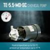 imageLittle Giant TE6MDSC 115230Volt 5060 Hz 12 HP 2280 GPH Magnetic Drive NonSubmersible Mildly Corrosive Chemical Transfer Pump must be fieldwired BlackWhite 5865041920 GPH field wired