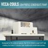 imageLittle Giant VCCA20ULS 115Volt 60 Hz 130 HP 80 GPH LowProfile Automatic Condensate Removal Pump with Safety Switch WhiteBlack 554201101Pump