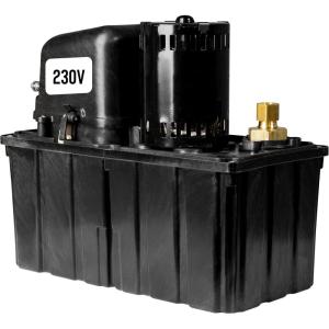 imageLittle Giant HTVCL30P 18 HP 208230Volt 32Ft Shutoff High Temperature Plenum Condensate Pump with 14Ft Lead Wires Black 553130102