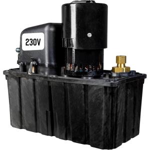 imageLittle Giant HTVCL60P 13 HP 208230Volt 62Ft Shutoff High Temperature Plenum Condensate Pump with 14Ft Lead Wires Black 553160102