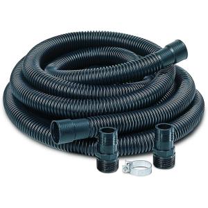 imageLittle Giant SPDK Sump Pump Discharge Hose Kit 114inch Hose  112 Inch and 114 Inch Adaptors 24Feet