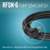 imageLittle Giant RFSN6 115Volt Maximum 13Amp  12 HP Pump Down Piggyback Tethered Float Switch for Pond Sump Sewage or Effluent Systems 10Ft Cord Grey 599118