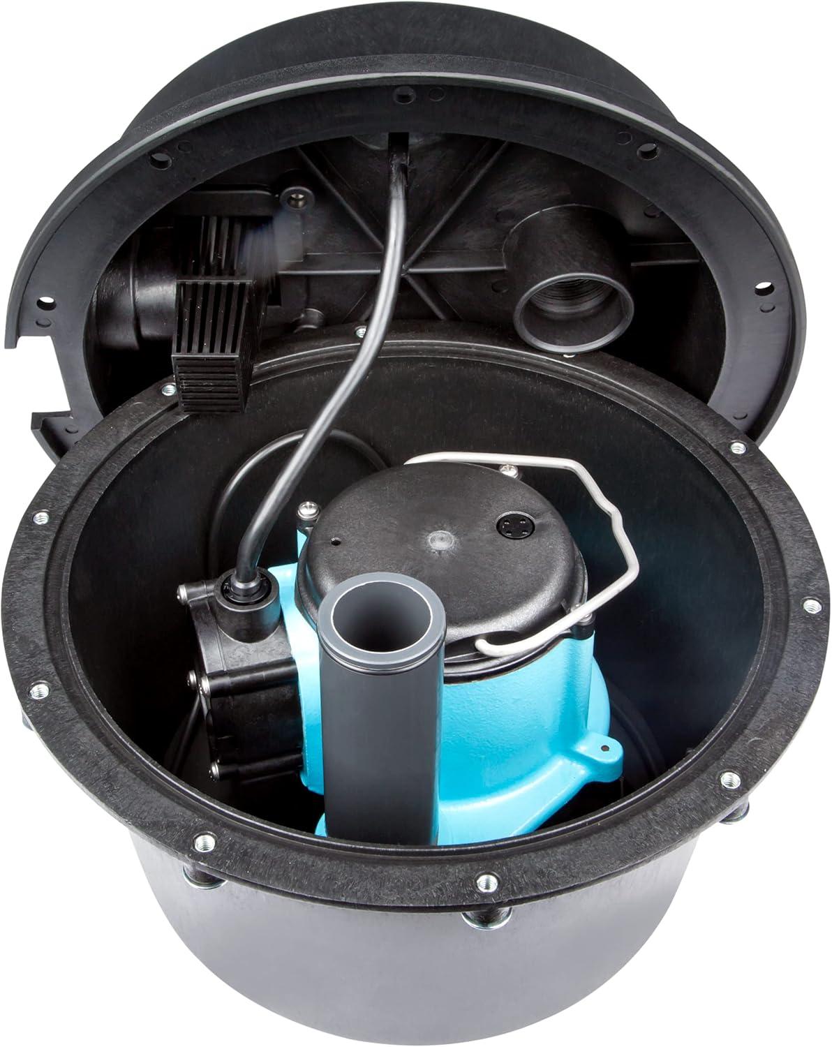 imageLittle Giant 506066 WRSC6 230 Volt 2700 GPH CastIron Sump Pump