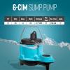 imageLittle Giant 6CIM 230 Volt 5060 Hz 13 HP 2760 GPH Cast Iron Manual No Switch Submersible Sump Pump for Sump Systems 12Ft Lead Wires Blue 506266