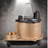 imageLittle Giant 8CBM 115 Volt 410 HP 3240 GPH Manual Bronze Submersible Sump Pump for Aggressive Water Conditions with 10Ft Cord Bronze 508257