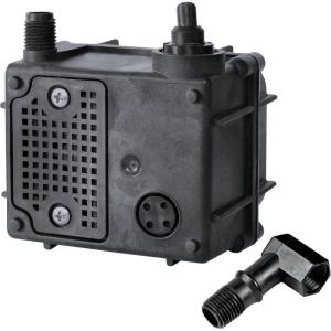 imageLittle Giant PAAA 1160 HP 230Volt 120 GPH Manual Small Submersible OilFilled FountainRecirculating Pump with 12Ft Lead Wires  No Plug Black 523112