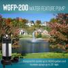 imageLittle Giant WGFP200 230Volt 2 HP 16000 GPH Large Submersible Stainless Steel and Cast Iron Water Feature Pump with 32Ft Cord and 230Volt Plug Black 566072