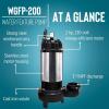 imageLittle Giant WGFP200 230Volt 2 HP 16000 GPH Large Submersible Stainless Steel and Cast Iron Water Feature Pump with 32Ft Cord and 230Volt Plug Black 566072