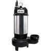 imageLittle Giant WGFP200 230Volt 2 HP 16000 GPH Large Submersible Stainless Steel and Cast Iron Water Feature Pump with 32Ft Cord and 230Volt Plug Black 566072