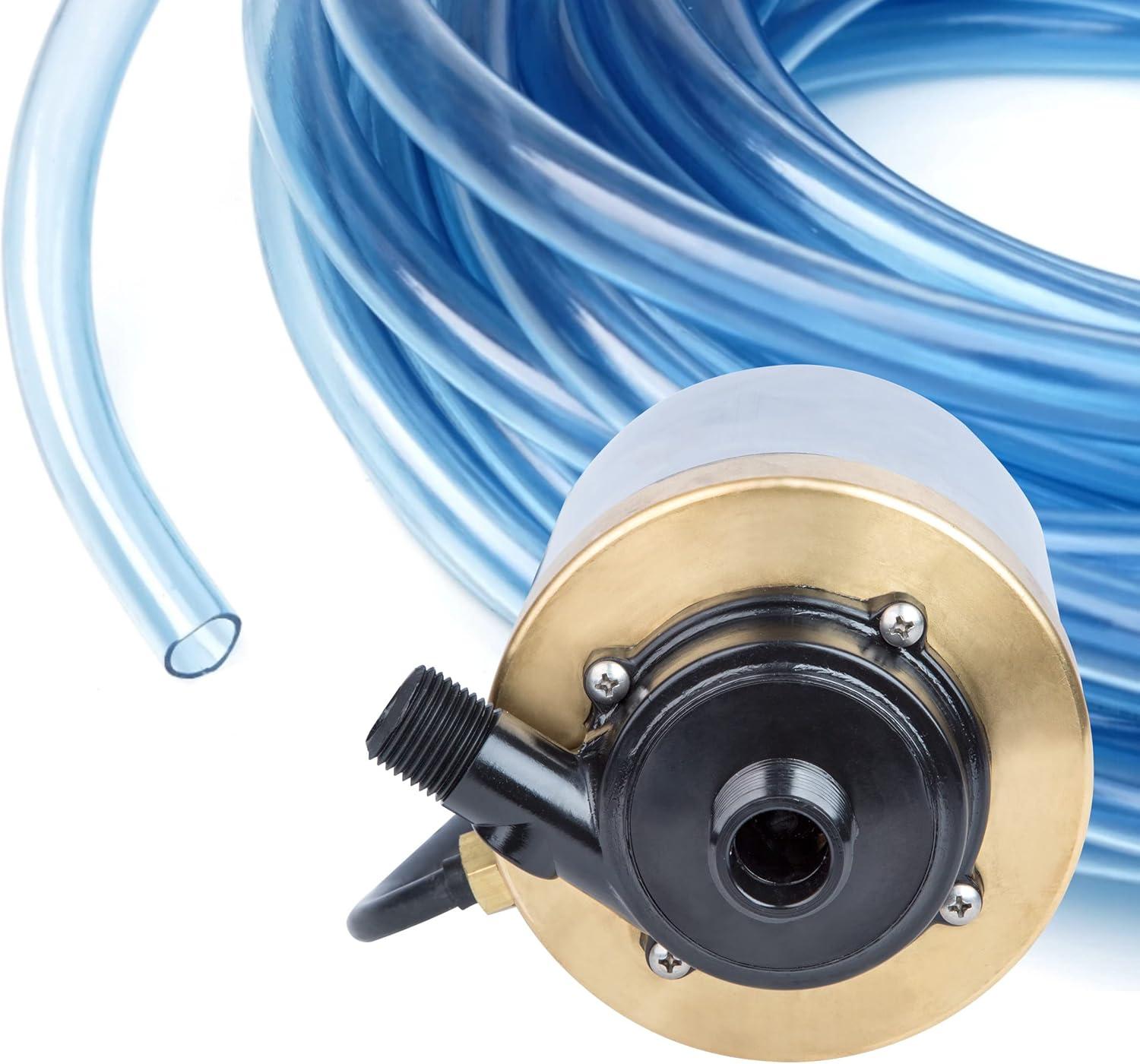 imageLittle Giant Cal Marine MS5806B 115 Volt 580 GPH Marine Air Conditioner Pump with 6Ft Cord plugless and Mounting Bracket SteelBronze MS5806B