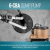 image:imageLittle Giant 6CBA 115Volt 13 HP 2760 GPH Automatic Submersible Epoxy Impregnated Cast Bronze Sump Pump for SaltyBriny Water Conditions with Integral Diaphragm Switch 10 Cord Bronze 506357