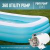 image:imageLittle Giant 360 115V 360 GPH 110 HP Plated Brass NonSubmersible MultiPurpose Utility Water Transfer Pony Pump with 6Ft Cord White 555112