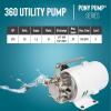 image:imageLittle Giant 360 115V 360 GPH 110 HP Plated Brass NonSubmersible MultiPurpose Utility Water Transfer Pony Pump with 6Ft Cord White 555112