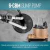 image:imageLittle Giant 6CBM 115Volt 13 HP 2760 GPH Manual No Switch Submersible Epoxy Impregnated Cast Bronze Sump Pump for SaltyBriny Water Conditions 10 Cord Bronze 506257