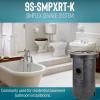 image:imageLittle Giant 9SSMPXRTK Preassembled Simplex Sewage System with 115volt 410 HP 9SCCIARF Sewage Pump with Piggyback Tethered Float Switch Polyethylene 18 x 30 Basin BlackBlue 509073