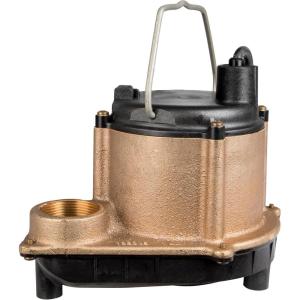 image:imageLittle Giant 6CBM 115Volt 13 HP 2760 GPH Manual No Switch Submersible Epoxy Impregnated Cast Bronze Sump Pump for SaltyBriny Water Conditions 10 Cord Bronze 506257